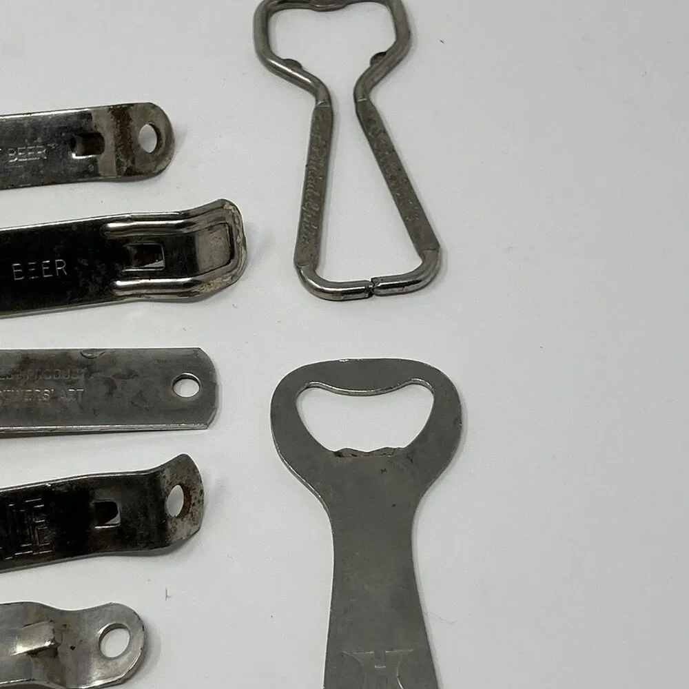Vintage Beer Opener Church Key Blatz Coors Shasta Pabst Blue Ribbon Tuborg hamms